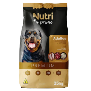ração nutri prime todo dia cães adultos – linha premium especial 25kg