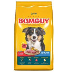 ração bomguy premium cães adultos sabor carne
