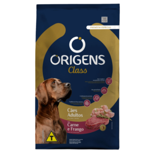 ração origens class cães adultos carne e frango – premium especial 20kg